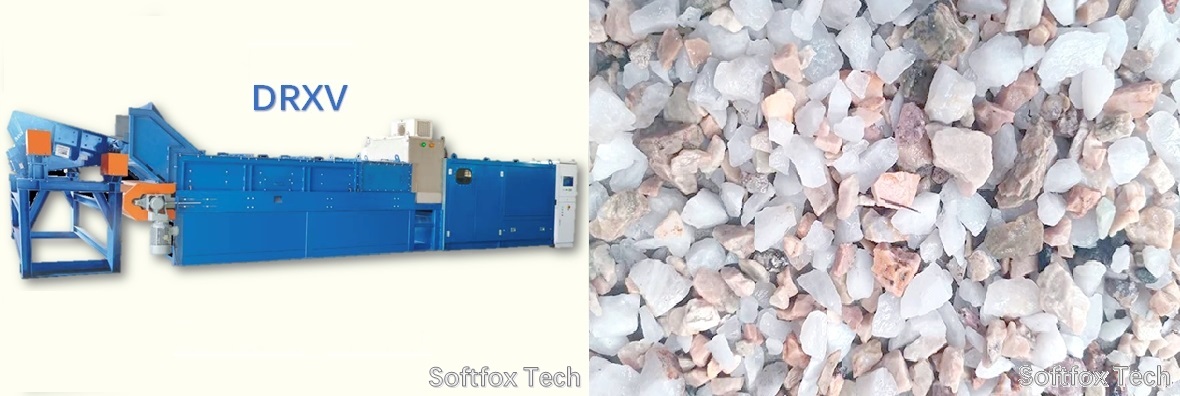 Use Softfox DRXV for sorting fluorite mineral