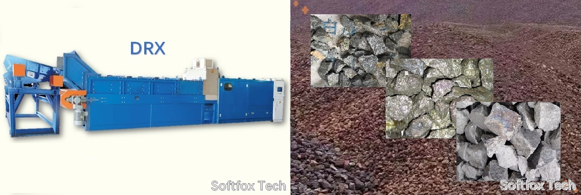 Use Softfox DRX for sorting metal minerals