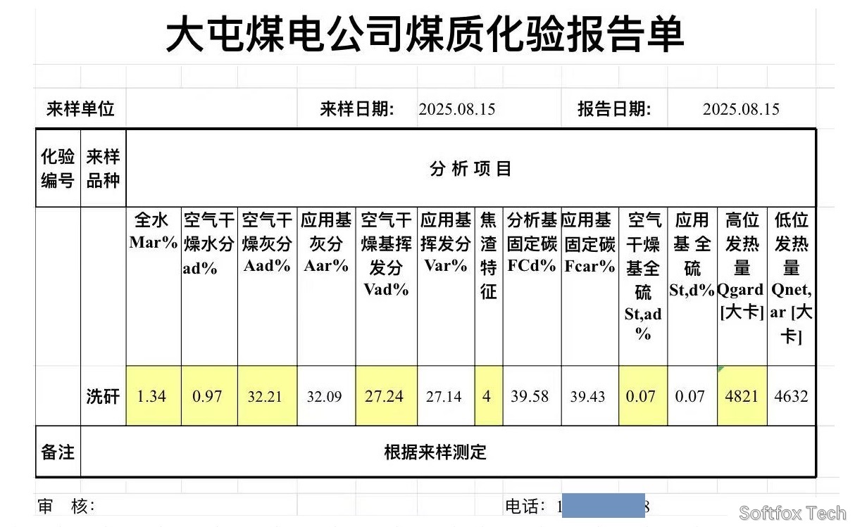 Softfox DRX sorted gangue test report